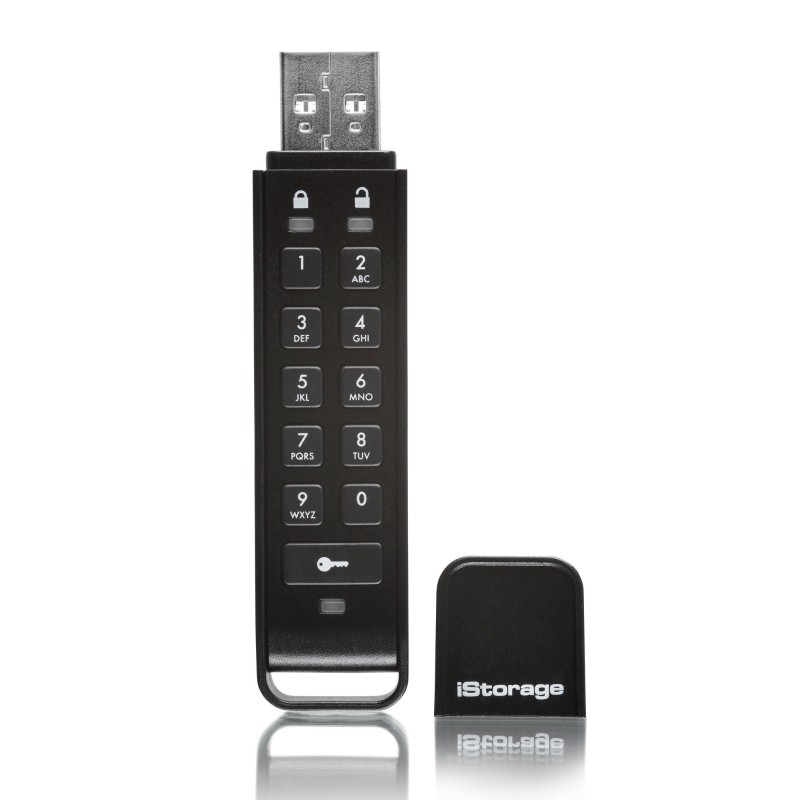 iStorage datAshur Personal2 USB3.0 Flash Drive 8GB Stick con PIN-Schutz Nero